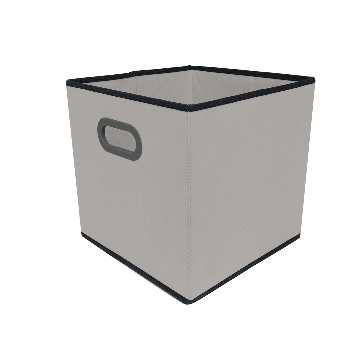 Foldable Cube Storage Bins Grey with Black Trim Pack for Israel